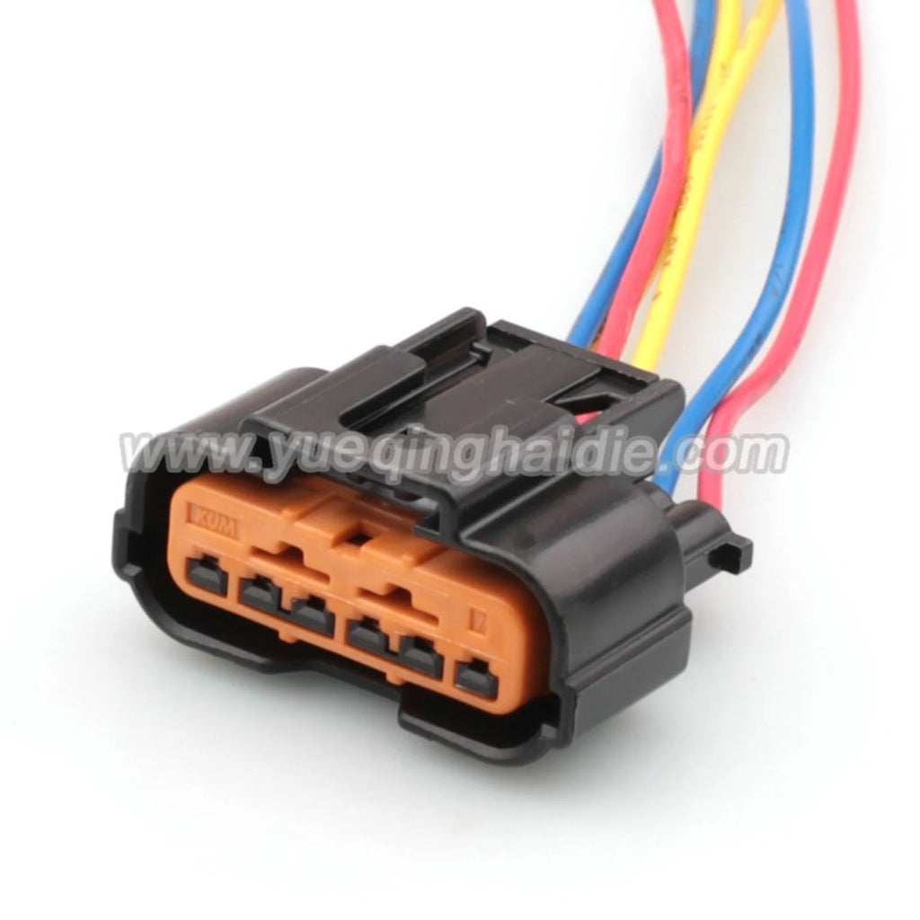 6 Pin 0.6mm Female Connector Reverse radar Wire harness plug For Hyundai Elantra ix35 TUCSON Kia HP086-06021/HP096-06100