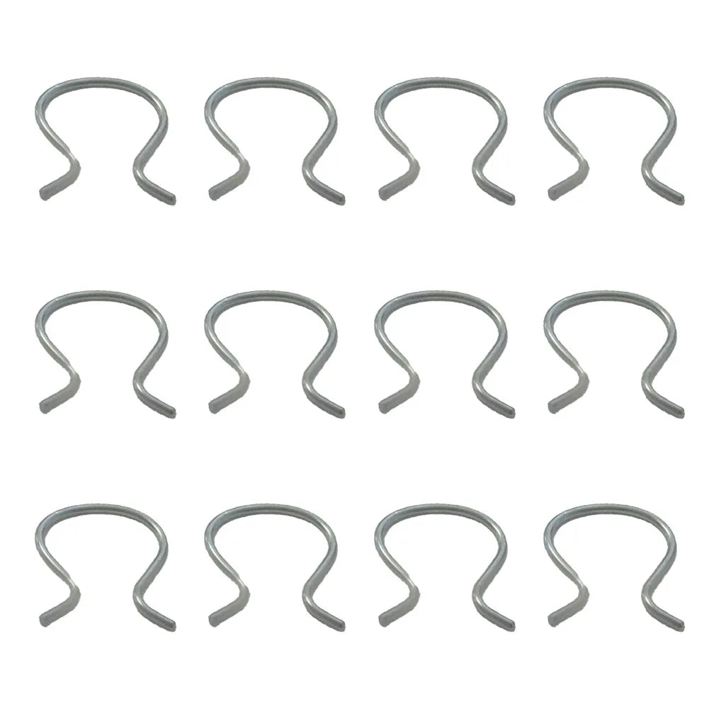 12Pcs Car Door Handle  Crank Retainer Horseshoe Clip Set For Chevrolet For Pontiac Car Horseshoe Clips Replacement Accessories