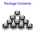10Pcs Door Trim Panel Mounting Clips White Nylon For Renault 7703077476 Car Interior Accessories Fastener Clips