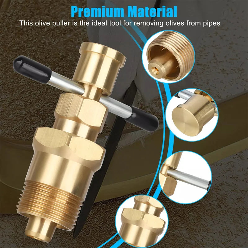 Olive Remover Puller Tool 15mm & 22mm Copper Pipe compression Fitting Removal Gas Pipe Plumbing Remover Tool