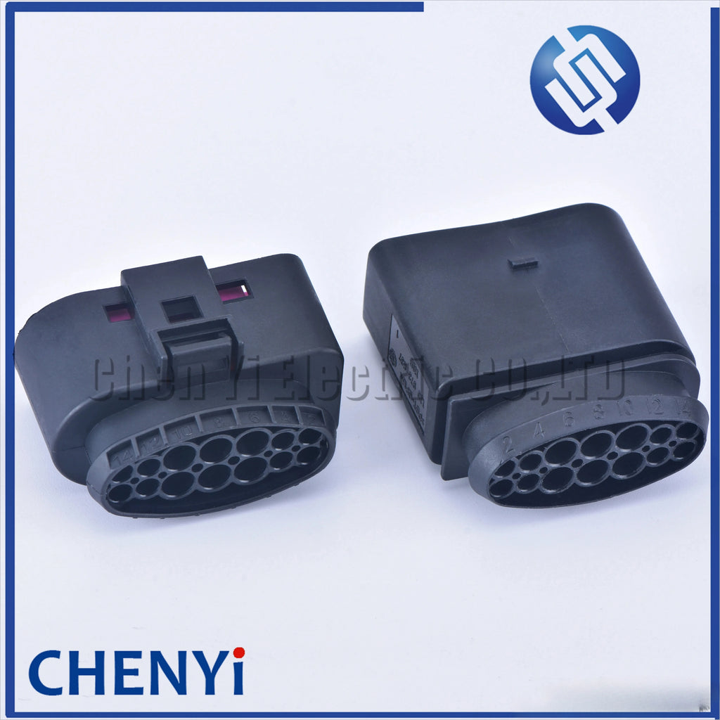 14 Pin Car Xenon Headlight Lamp Plug Connector Socket Housing Automotive waterproof connector 1J0973737 1J0973837 1J0 973 737