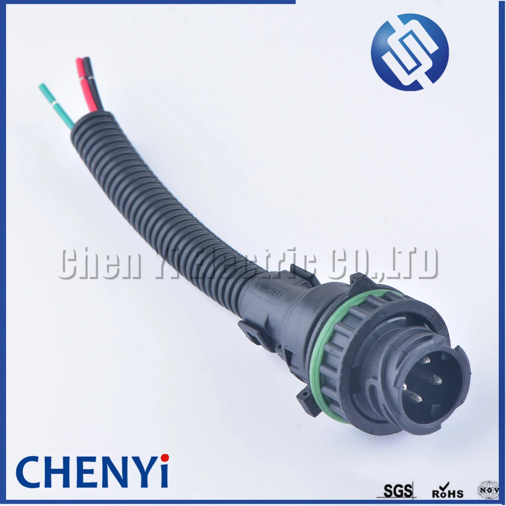 4 Pin 2.5mm round  Auto waterproof connector With Sheath 1-967402-1 1-967325-1 1-967402-3 For HOWO A7 odometer speed sensor plug