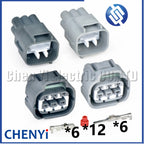 6 Pin Car headlamp harness plug Accelerator Throttle Pedal Connector MG641107-5 90980-11034 7282-7064-40 7283-7064-40 For Toyota