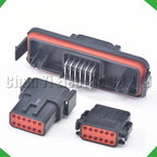 12-Pin Auto Connector Black Sealed waterproof connector Automotive Connector Heavy