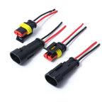1-10Sets Automotive 2 Pin Way Wire Waterproof Electrical Connectors Suitable for Trucks Ship Jet Ski Scooter Car and Ship