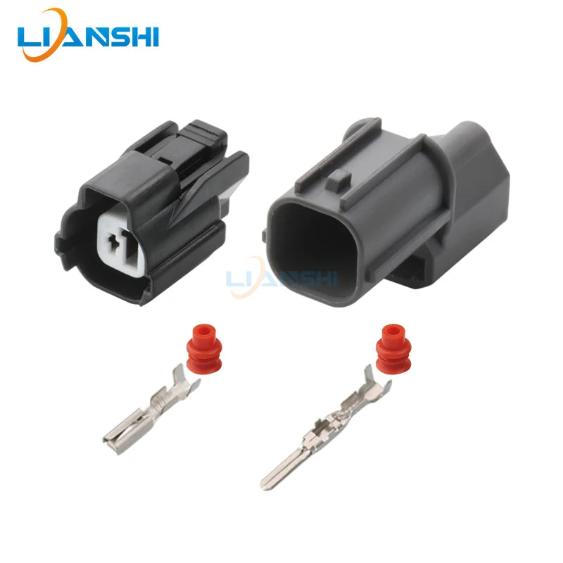 5set 6181-0227 6189-0386 Car horn harness plug 1-hole connector for Honda Accord Odyssey Fit Civic crv