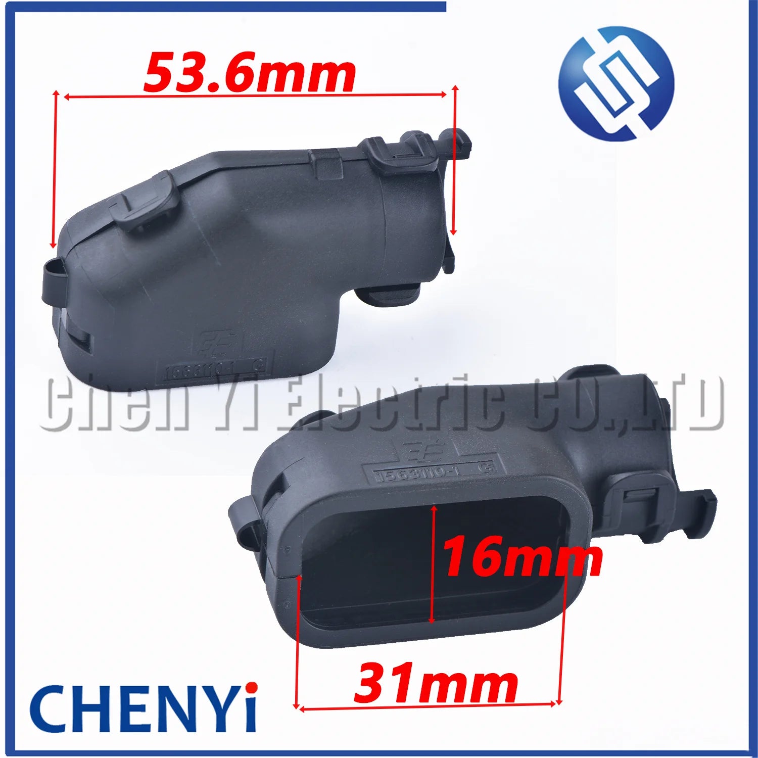 Connector electric wire back cover protective shell Fixed Wire Group Bent Tail Buckle 1670057-1 1670364-1 1563110-1 1670865-1