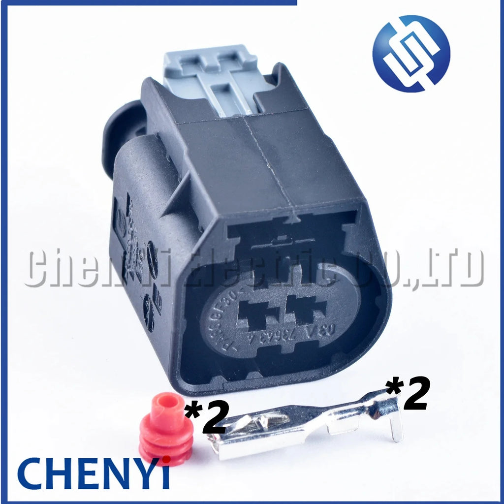 2 Pin Automobile Waterproof Housing Wire Cable Connector horn plug Air pump plug 09444021 09444024 736441 03A736434
