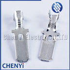 50 Pcs H62 Brass Tinned auto connector wire crimp loose pin loose terminals ST740253-3 8230-4040 8230-4050 8230-4060 DJ6118-6.3B