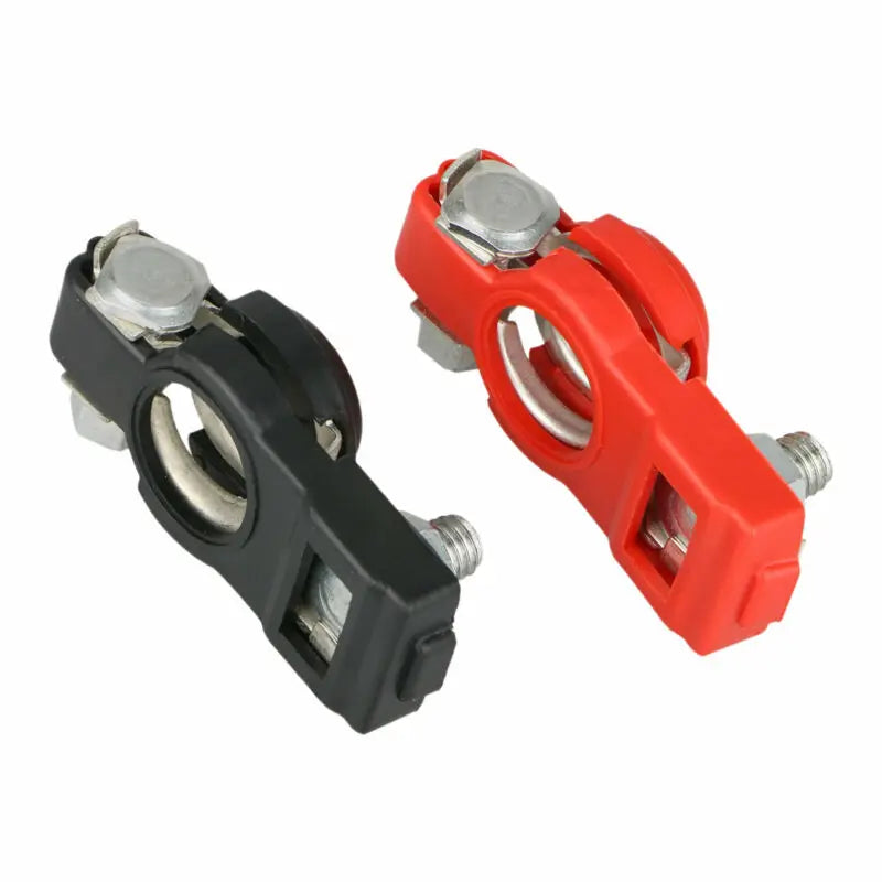 2X Auto Battery Terminal Cable Clamp Negative Positive Top-Post For Toyota Car Cable Connector Battery Main Cable Top Post Clamp