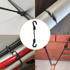 Heavy Duty Bungee Cords with Hooks Elastic Tie Down Straps for Car Roof Rack Motorcycle Luggage Cargo Net Camping Tent Rope