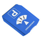 1 Pc Car Parking Disc Timer Clock Arrival Time Display Blue Plastic Portable Parking Time Tools 24 Parking Disc Parking Meters