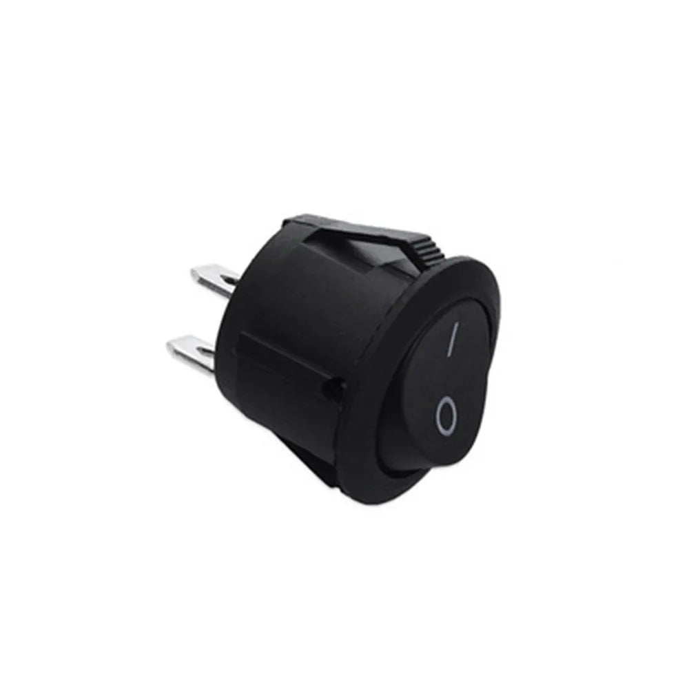 10PCS 12V Round Rocker Switch ON/OFF 2 Pin SPST Camper Van Caravan Motorhome For Car Auto Boat Household Appliances