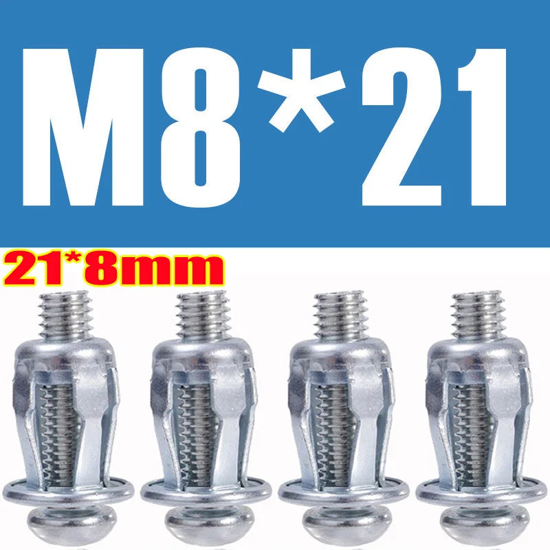 40-4pcs Petal Shape Rivet Nut Screw Bolt Kit M4 M5 M6 M8Metal Rivetnut Panel License Plate Clamp Lock Jack Nuts Auto Accessories