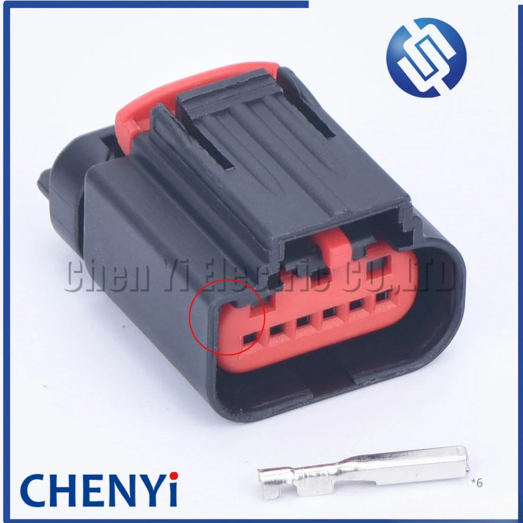 6 Pin Accelerator Pedal Position Throttle Connector Mass Air Flow Meter Plug 1438153-5 1-1419168-1 1-1419168-2 For Ford GM