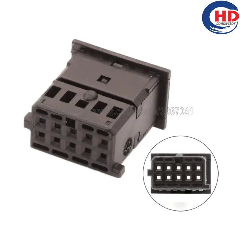 10pin auto waterproof electric plastic wire harness connector 1-968636-2