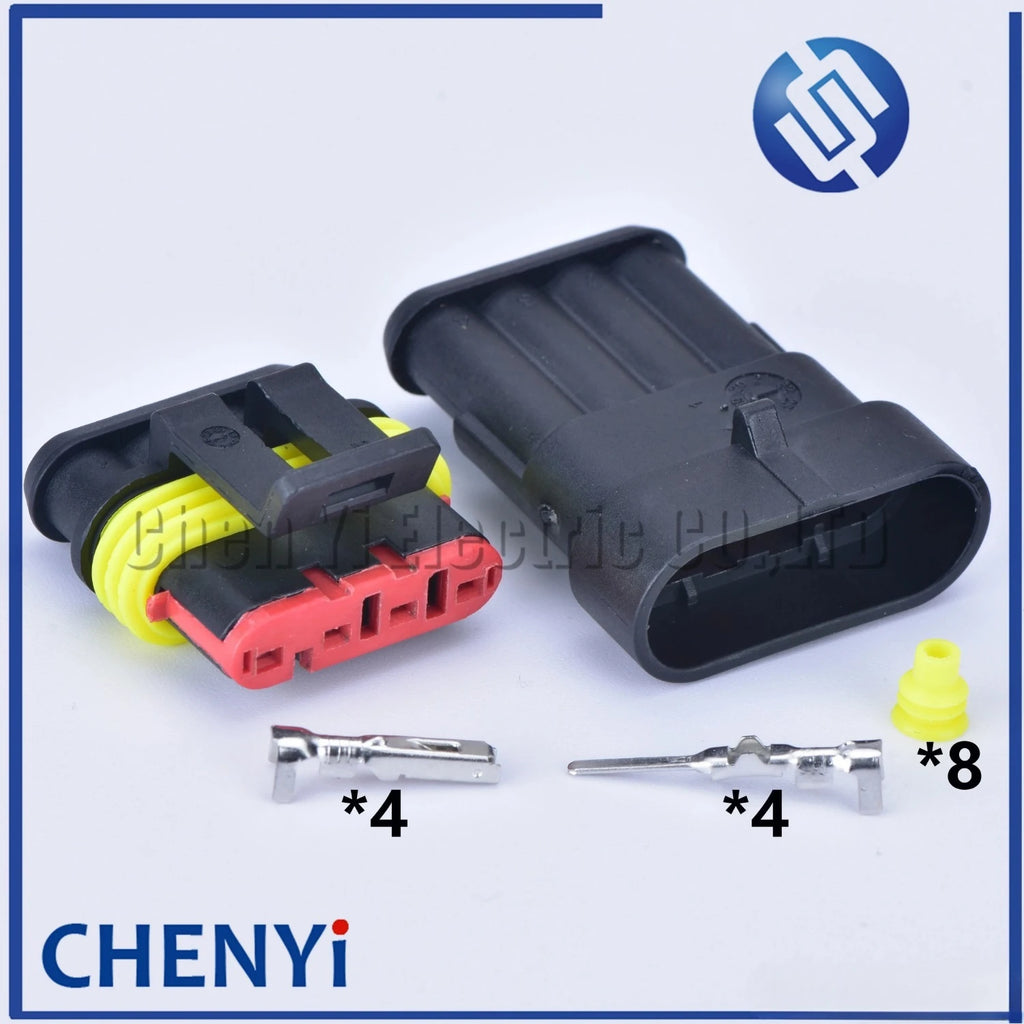 5 sets 1/2/3/4/5/6 pin 1.5 male and female Plug Automotive waterproof connectors Xenon lamp connector Wire harness Plug