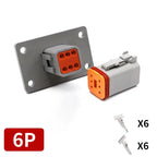 Deutsch DT/DTM/DTP/DTF Series Waterproof Connector 2-12Pin | Flange Mount for Automotive & Industrial Wiring Harness