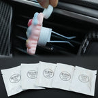 Car Air Fresheners Refills Lemon Peach Auto Air Vent Clip Replacement Set Pads Solid Fragrance Scent Air Freshener Refill Tablet