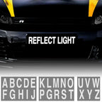 Night Reflective Alphabet Label Decal Car License Plate Number Reflective Stickers Mailbox Door Plate Number Waterproof Decals