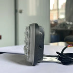 Motorcycle LED Spotlight White Red Blue Flashing Strobe Light High Low Beam DRL External Headlight With Bracket Amagi