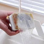 5-50PCS Double-sided Cleaning Sponges Magic Super Absorbent Pan Pot Dishwashing Scouring Pad Wipe Household Kitchen Clean Amagi