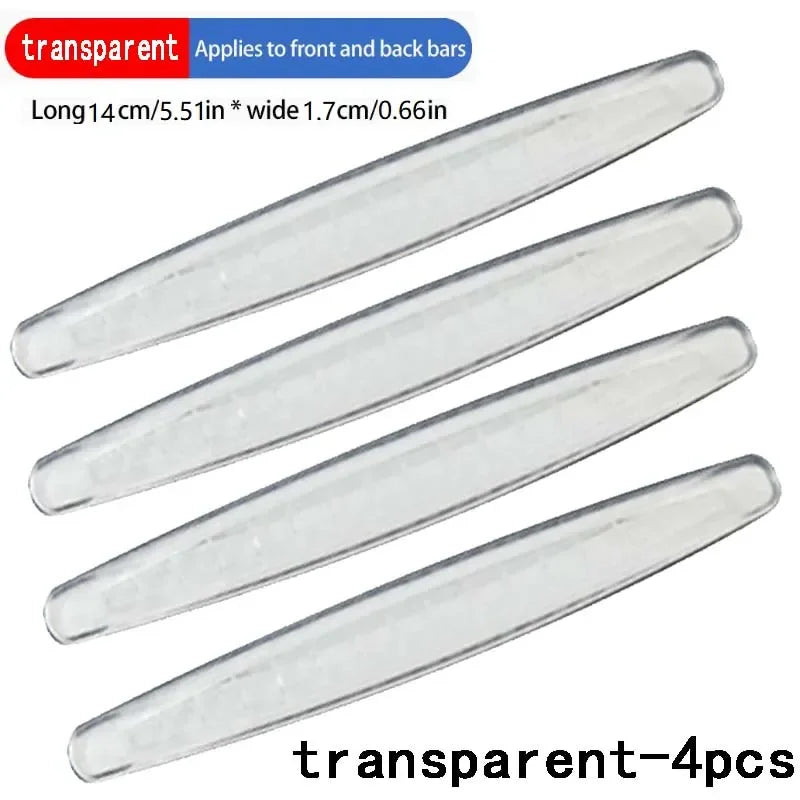Car Bumper Protector Strip 6/4 PCS Guard Corner Protection Strips Scratch Protector Crash Anti Collision Auto Accessories amagi