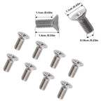 1Set Stainless Steel Brake Disc Rotor Screws 93600-06014-0H Compatible With Honda Acura Retaining Screws for Front and Rear