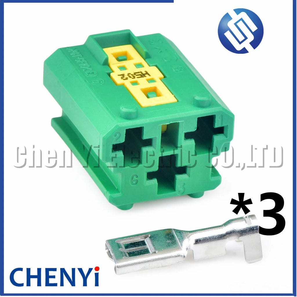 3 Pin Auto Fuse box connector Engine cooling fan harness plug 1544226-1 1544225-1 1544225-3 1544226-3 For Peugeot Citroen