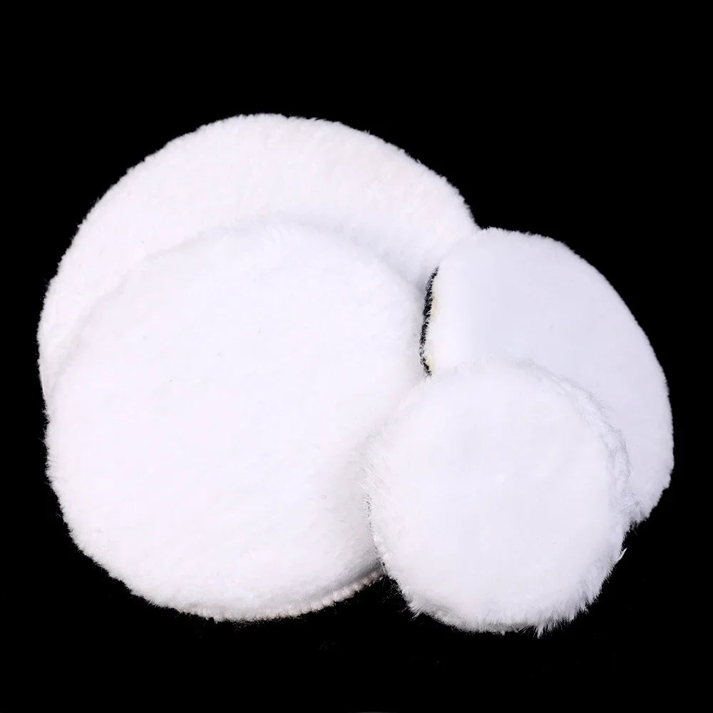 3/4/5/6/7 Inch Car Polishing Pad Soft Imitation Wool Ball Polishing Discs For Automotive Paint Care Cleaning Beauty Supplies