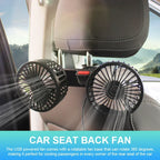 Car Fan 360° Adjustable 3 Head Air Fan Automotive Electric Fan USB/12V/24V Fan 2 Speeds Car Silent Fan For Home Desk Office Amag