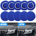 5-10inches Car Waxing Sleeves Microfiber Polisher Lint-free Cloth Covers Polishing Hood Car Paint Care Cleaning Maintenance Tool