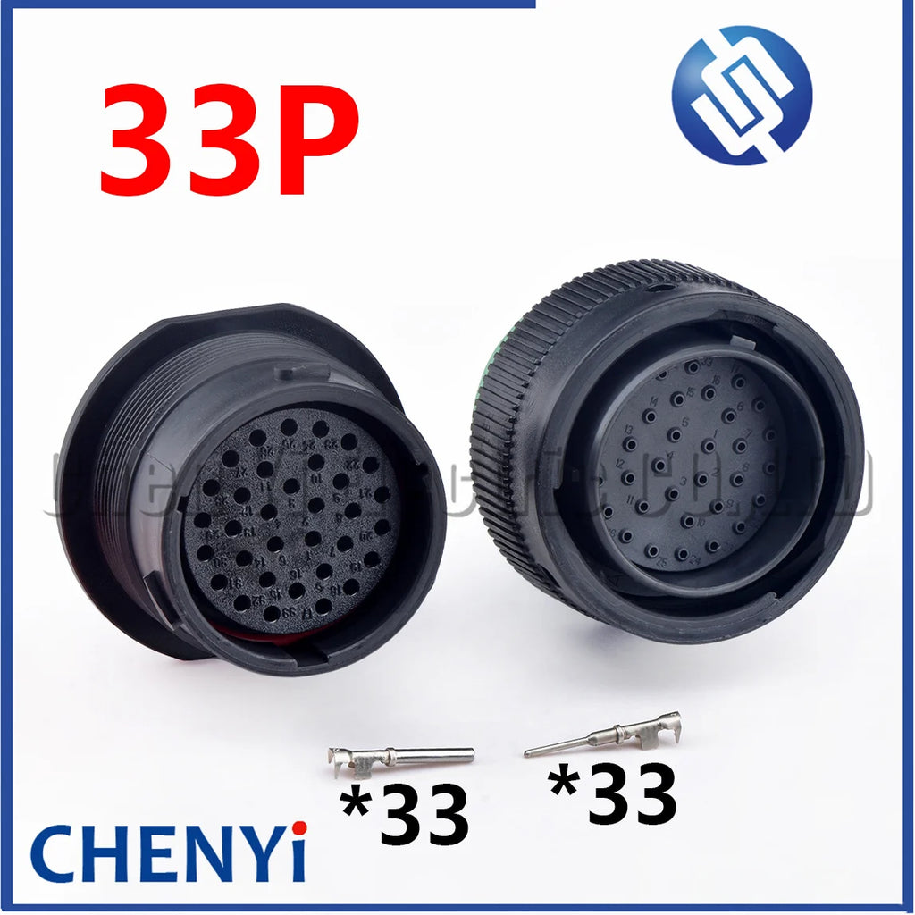 33 Pin Male or Female Waterproof connector HDP24-24-33SN HDP26-24-33PN With Pins For Deutsch HDP Series