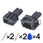 2Pin Connector Waterproof 3.5mm Male Female Connector Auto Terminal Wire Harness Cable Plug for VAG 357972762 357972752/12185025