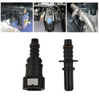 Car Fuel Line Coupler Hose Quick Connect Straight 9.89mm ID8 Car Fuel Line Hose Pipe Coupler Quick Release Connector SET