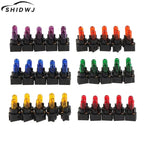 10Pcs T5.5 Led Bulb1.2W Car Interior Lights Dashboard Heating Indicator Wedge Auto Instrument Lamp air conditioning lamp 12V