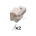 2PIN 2.2mm Series Male Female Unsealed Connector Car Door Horn Steering Wheel Heating Harness Plug 6098-6961 6098-6942