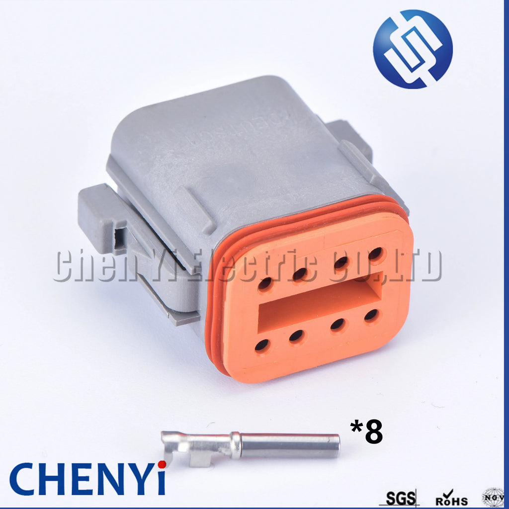 Connector With Fixed Flange Plug DT04-2P-L012 DT04-4P-L012 DT04-6P-L012 DT04-8P-L012 DT04-12P-L012 DT06-2S For Deutsch