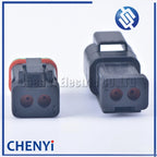 Black 2 Pin DT Series Enhanced Seal Waterproof Wire auto connector DT06-2S DT04-2P DT06-2S-E005 DT04-2P-E005 For Deutsch