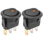 Automotive Rocker Switch 12V 3 Pin Cat Eye LED Light ON OFF Toggle Dash Replacement for Car Motorcycle Marine Boat RV Parts New