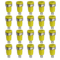 20PCS 4mm Banana Socket 32A Panel Mount Female Connectors, Insulated Safety Binding Post Jacks, 5 Colors for DIY Projects
