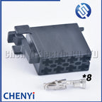 8 Pin Car radio multimedia CD player Connector Wire harness Plug 357035447A 357035447 963121-1 963120-1 828649-1 828647-1