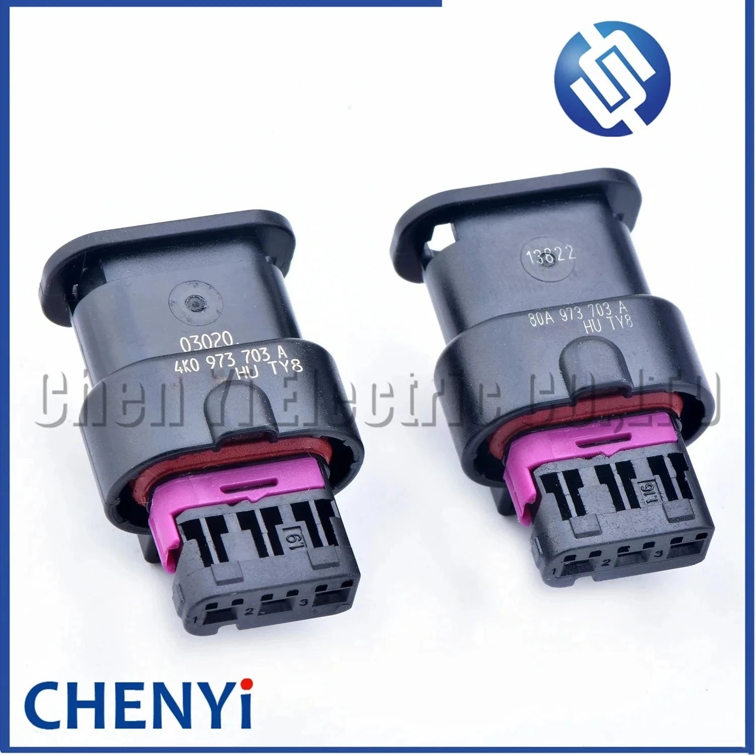 3 Pin Auto waterproof connector PDC Parking radar Sensor Plug 80A973703A 4K0973703A 80A 973 703 A 4K0 973 703 A