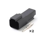 DT06-2S/DT04-2P Deutsch black connector Automotive waterproof wiring harness plug 12PB connector rubber shell with terminal
