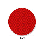 5cm Car Bumper Reflective Stickers Reflective Warning Strip Tape Secure Reflector Stickers Decals Safety Warning Stickers 10pcs