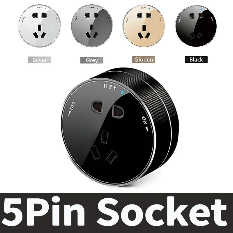 Power Track Home Appliances Universal Socket Electric Plug Adapter With USB,Wall Mount Power Strip with Removable Outlet Adapter