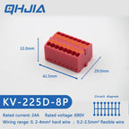 Fast Wiring Mini Rail-Type Quick Junction Box | 1-In-Multi-Out Plug-in Terminal Wire Connector for Easy Electrical Connection