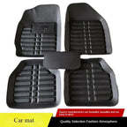 NEW Luxury Leather Car Floor Mats For Universality Foot Coche Accessories Carpets Waterproof Anti Dirty Amagi