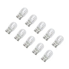 10 Pcs 5/21W Clear Glass Turn Signal Stop Brake Tail Light Bulbs LED Turn Singal Light Reverse Brake Backup Lamp Tail Light