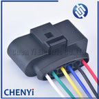 6 Pin 3.5mm female waterproof cable electrical pump connector ignition coil wire harness plug 1J0973726 With wires 1J0 973 726